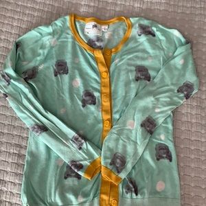 Anthropologie VW bug cardigan